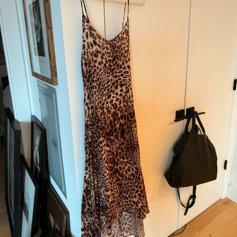 All Saints Leopard Essie Evita Animal Print Maxi Dress